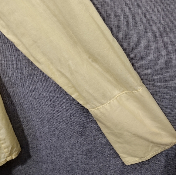 White House Black Market Button Shirt Women's 6 Yellow Office Career Retro 90s - Picture 3 of 8